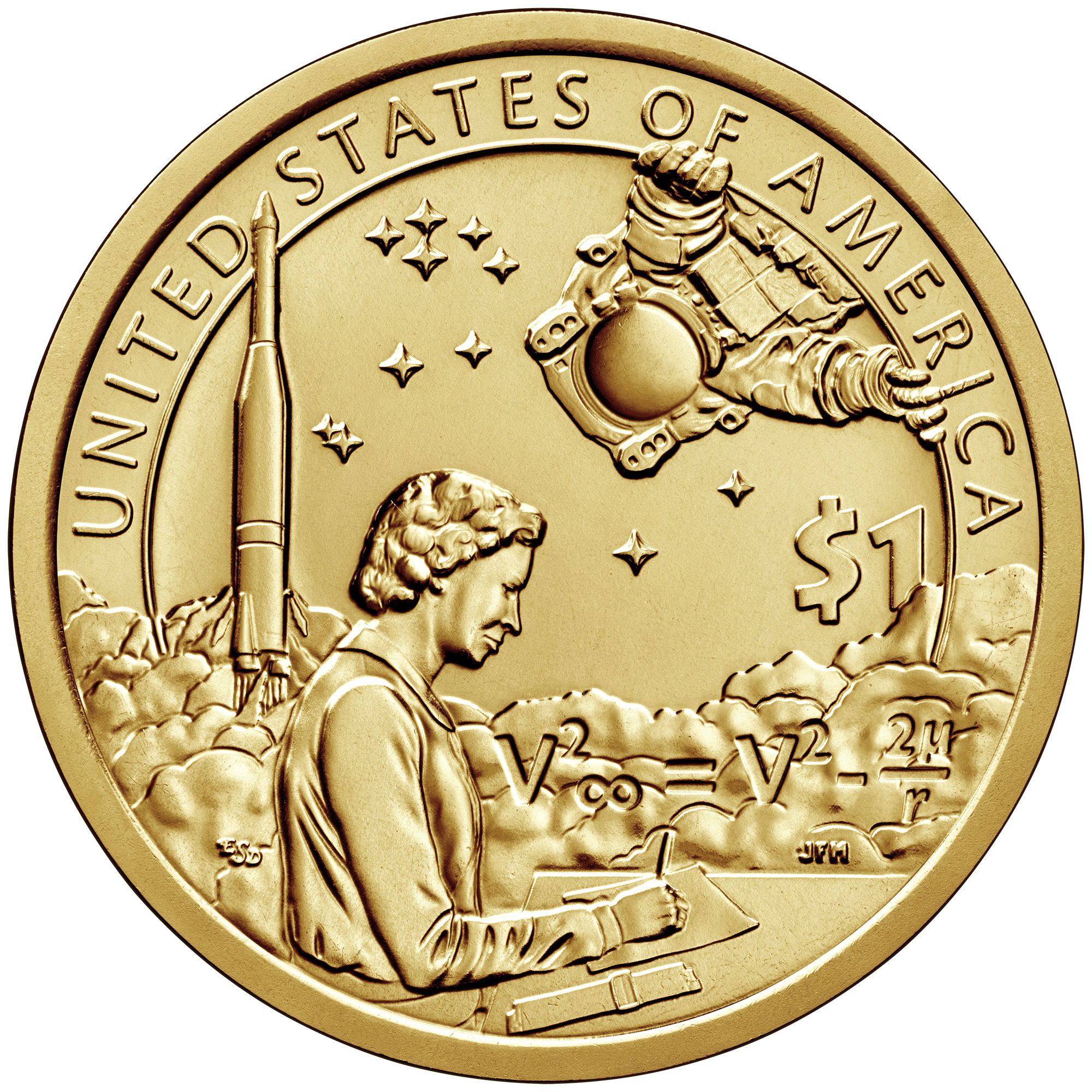 Reverse, 2019 Native American $1 golden coin. Image courtesy US Mint
