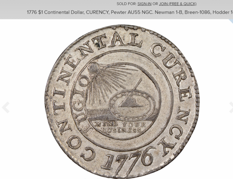 NCIC - missing or stolen continental dollar