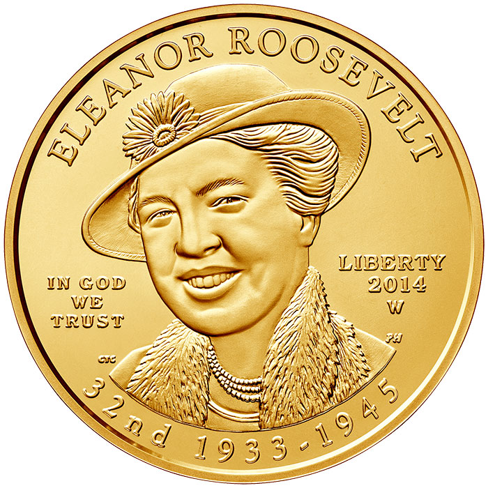 2014-W Eleanor Roosevelt $10 Gold Coin