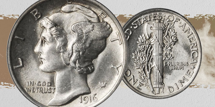 United States 1916 Mercury Dime