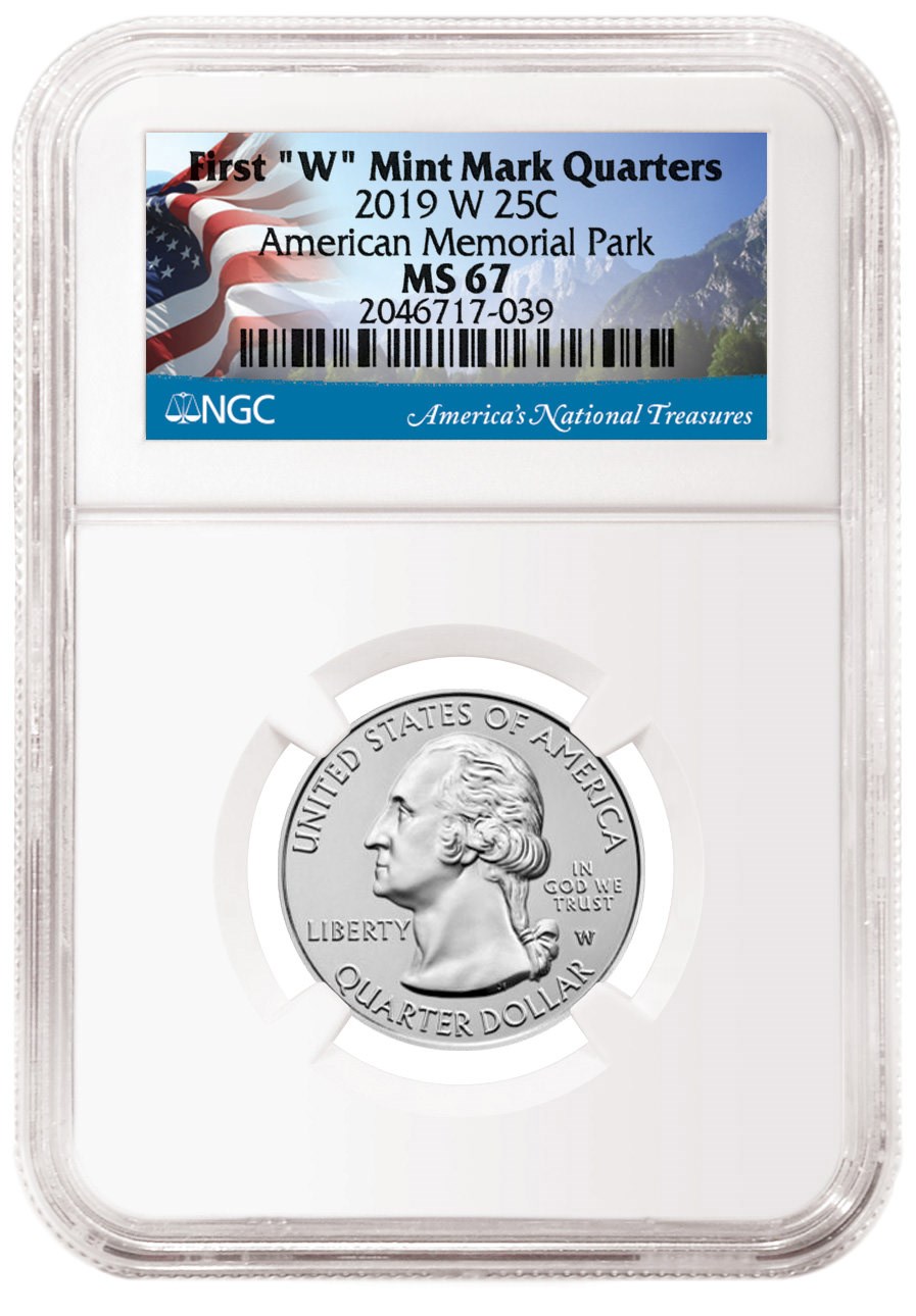 NGC now offering special new labels for 2019-W America the Beautiful quarters