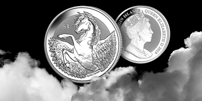 2019 $1 Pegasus Silver Coin