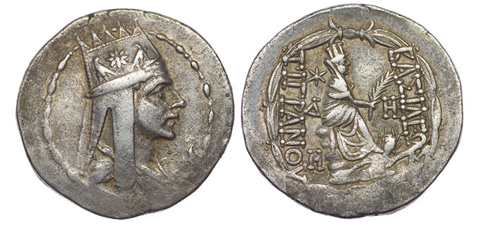Tigranes II, the Great. 95-56 BC. AR Tetradrachm
