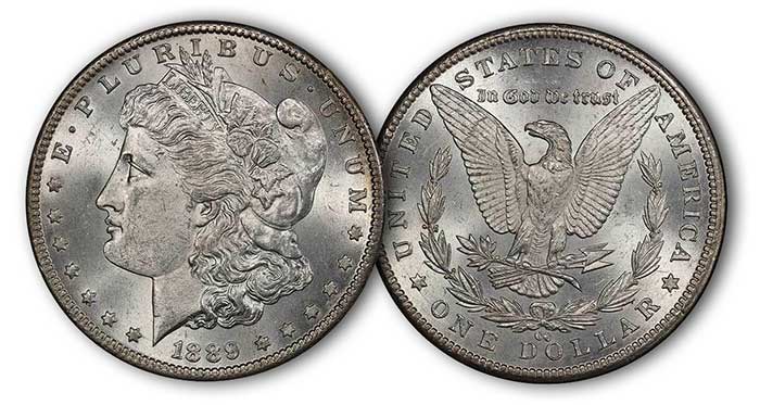 1889-CC $1, PCGS MS64 CAC