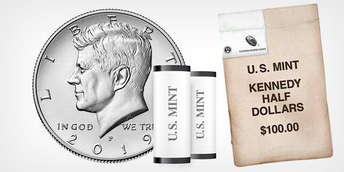 2019 Kennedy Half Dollar Bags and Rolls