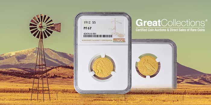 1912 GreatCollection $5 NGC PF67