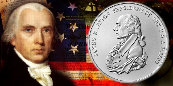 James Madison Presidential Silver Medal S804 
