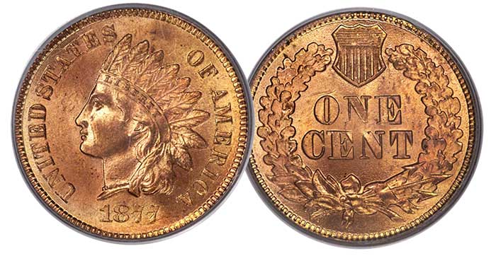 Heritage Auctions - 1877 Indian Cent