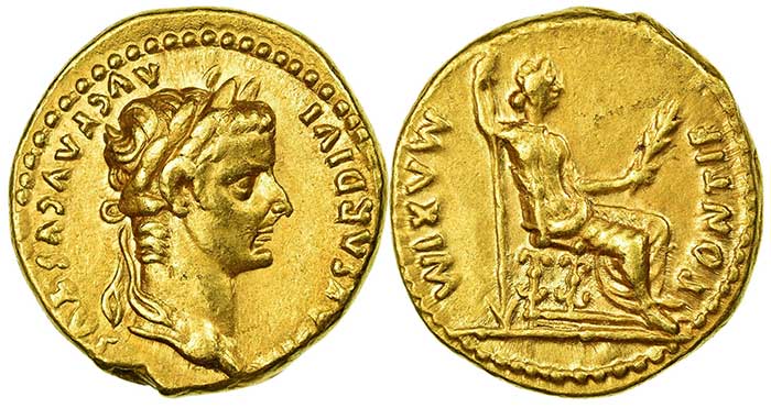 MA-Shops - Aureus AD 14-37 Lyon, Tiberius