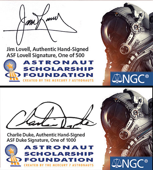 NGC Astronaut Scholarship Foundation Signature Label