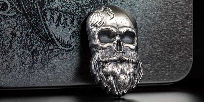 Biker Skull Silver, Gold Coins Latest From CIT Coin Invest Skull Series