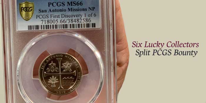 Six Lucky Collectors Split PCGS Bounty for First Discovery 2019-W San Antonio Quarters