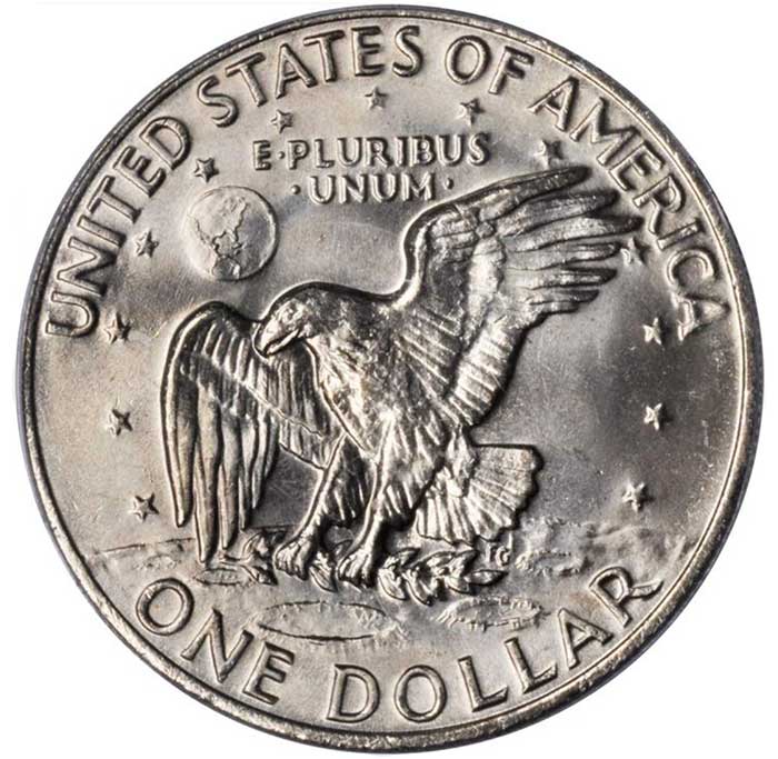 1973 Eisenhower Dollar Reverse