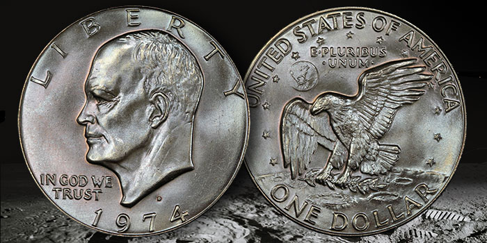CoinWeek IQ Modern Coin Profiles - United States 1974-D Eisenhower Dollar