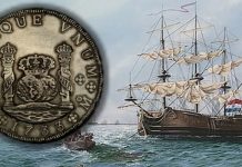 Pillar Dollar Coin Coveted by US Collectors Recovered From Rooswijk Shipwreck