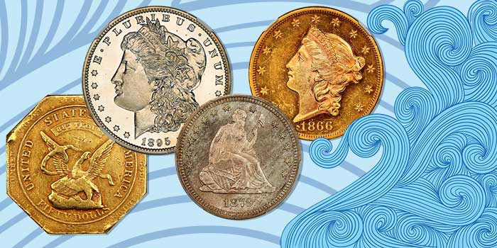 1895 Morgan, Humbert Gold $50 Among Highlights of David Lawrence Rare Coins Auction