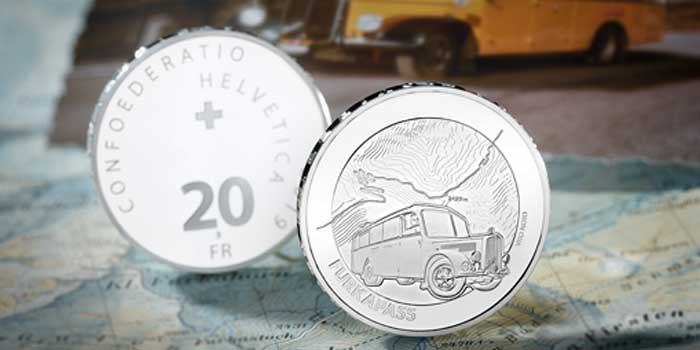New Silver Swiss Coin Commemorates the Furka Pass