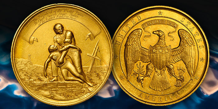 Rare US Life Saving Medal in Gold Featured in Stack's Bowers November 2019 Baltimore Auction