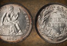 United States 1860 Seated Liberty Dime