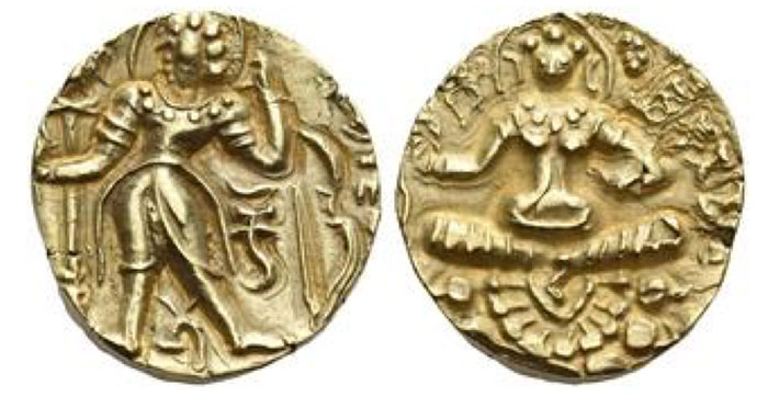 Kumaragupta II. Dinar, Archer type, 474-476, AV 9.60 g. 