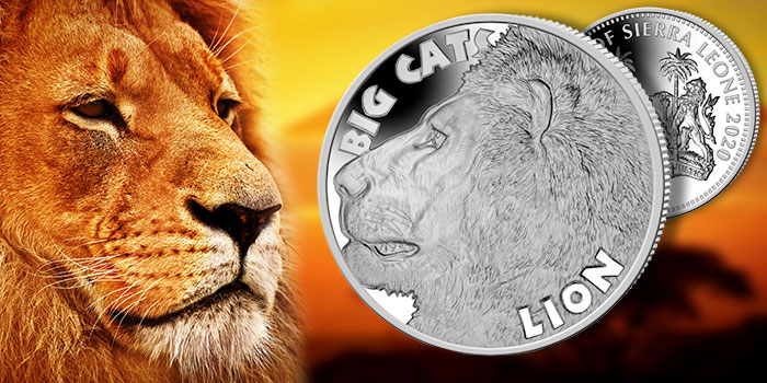 First Coin in Big Cats 2oz Silver Series Features the Lion