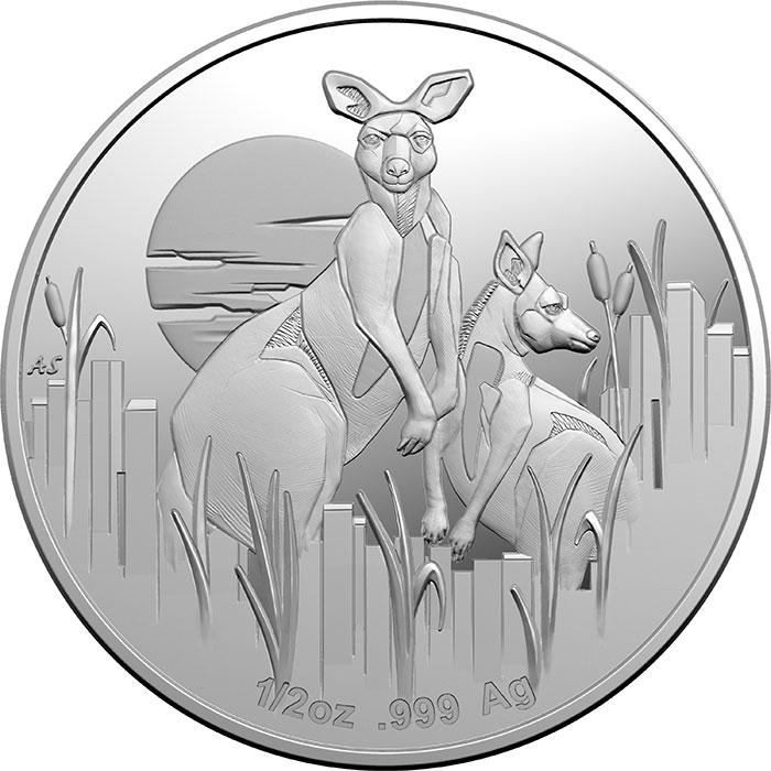 Australia 2020 Kangaroos at Dawn 1/2oz Silver Proof Coin