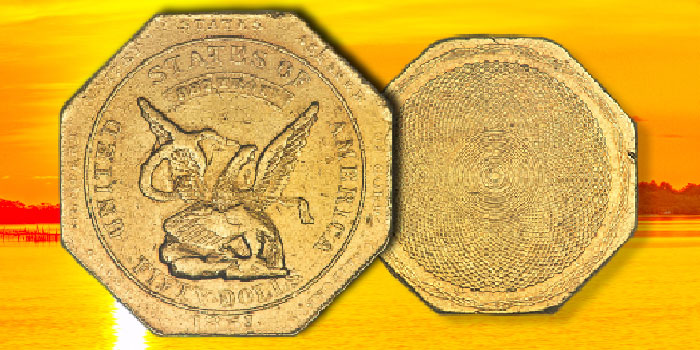Hefty Gold Rush $50 Humbert "Slug" At Long Beach Heritage Auction