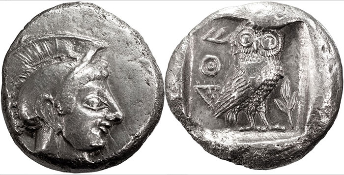 Tetradrachm c. 515-510 BC Attica (Type 1)