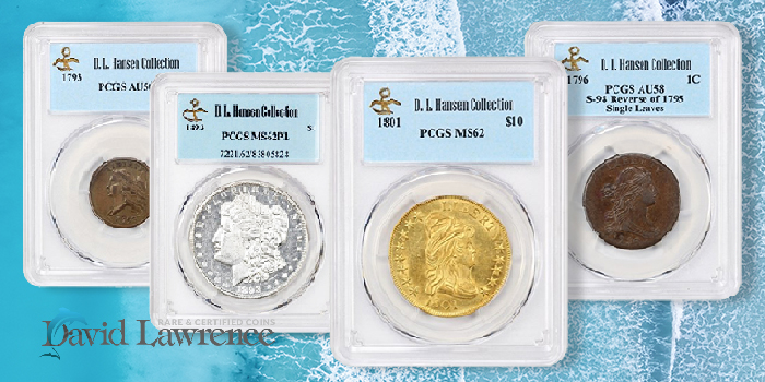 Beautiful Large Cents, Gem Liberty Gold Highlight David Lawrence Rare Coins Auction