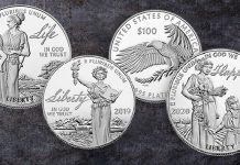 United States 2020 American Platinum Eagle - Preamble to the Declaration of Independence: Happiness 1oz Proof coin