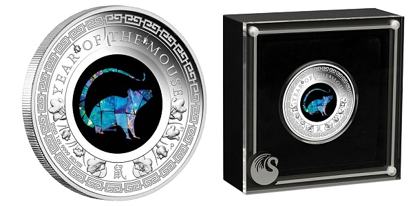 2020 Australia OPAL LUNAR Year of the MOUSE 1 oz Silver Proof Coin NGC PF70 FR