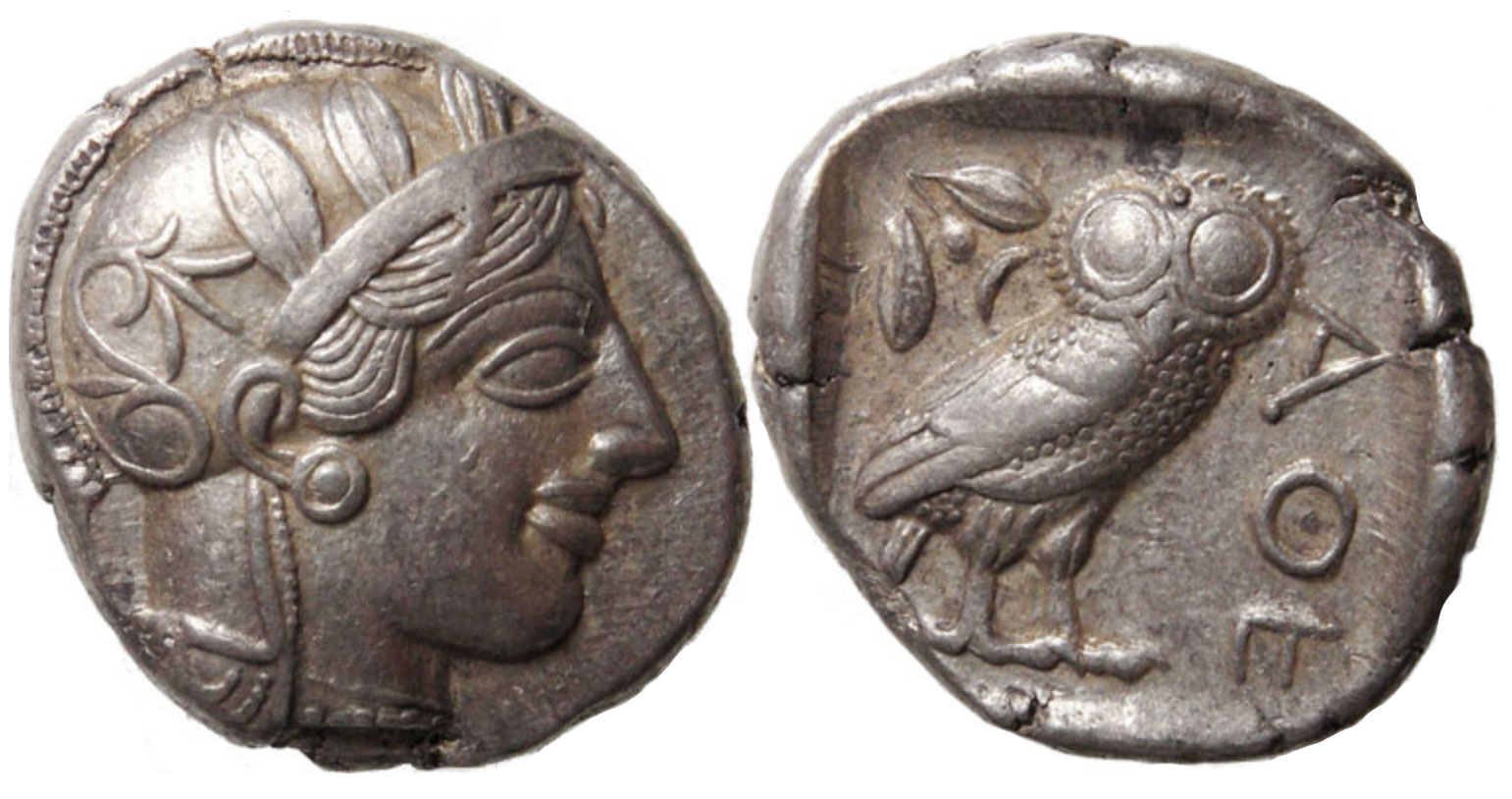 Tetradrachm 454-404 BC. Attica (Type 2)