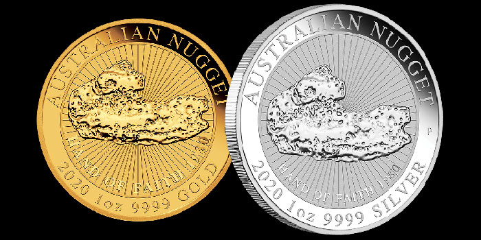 Perth Mint Coin Profiles - Australia 2020 Hand of Faith 1oz Gold, Silver Bullion Coins