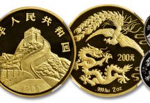China 1989 Dragon and Phoenix Pattern Coins in Stack's Bowers Galleries Hong Kong Auction May 2020