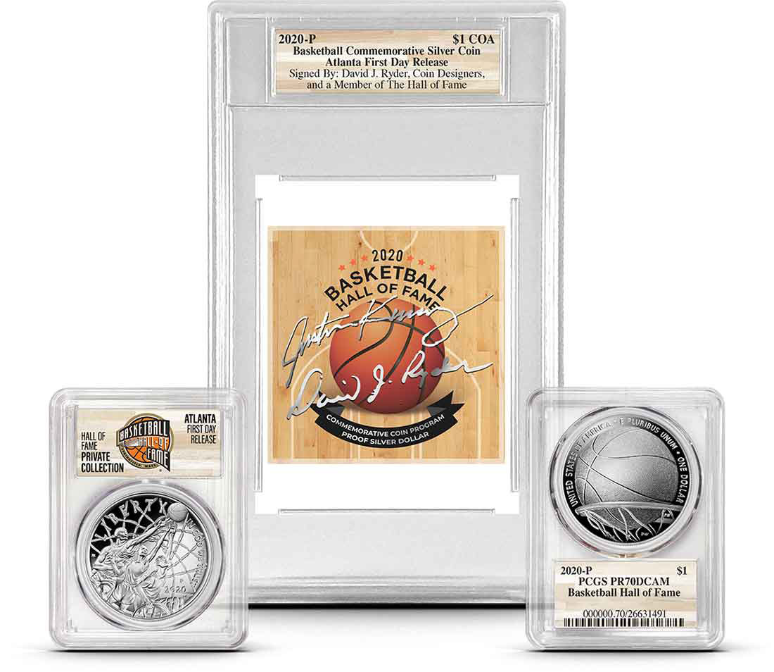 PCGS Basketball Commemorative Silver Coin Fan Fest 2020