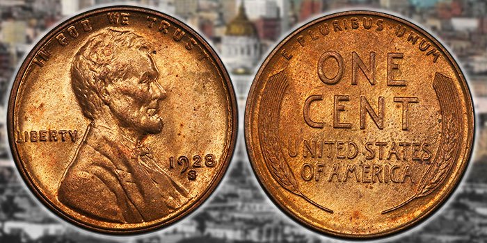 1928-S Lincoln Cent.