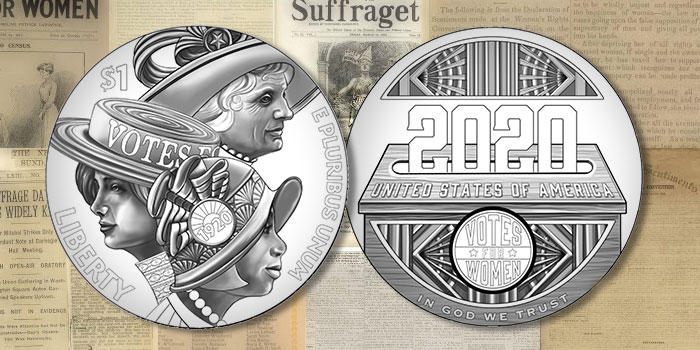 United States Mint Announces Design for 2020 Women’s Suffrage Centennial Silver Dollar