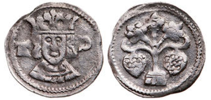 Andrew III. (1290-1301) denár Ag 0,46 g C.I.: 372 H.: 422 ÉH: 334 R! EF