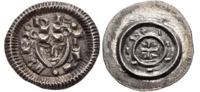 (Kingdom of Hungary). Béla II. 1131-1141. AR Denar (12mm, 0.35 g). REX BELA, crowned facing head / Cross with wedges in quarters; strokes around; all within circle. Cf. Grierson, Coins of Medieval Europe 224; Frynas H.11.1; Huszár 50.