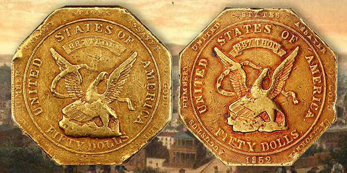 Impressive Humbert $50 Gold Rush Coins Offered Soon