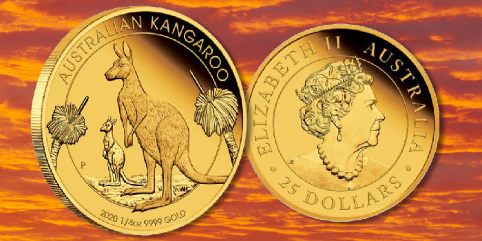 Perth Mint Coin Profiles - Australia 2020 Kangaroo 1/4oz Gold Proof Coin