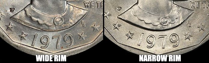 Silver Rimmed Coin 1979-P Susan B. Anthony Dollar : History and Value | CoinWeek