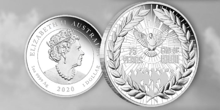 Perth Mint Coin Profiles - Australia 2020 End of WWII 75th Anniversary 1oz Silver Proof Coin With Privy Mark