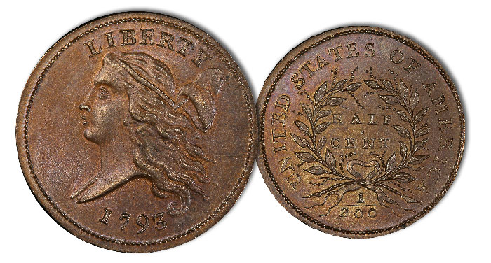 1793 Half Cent - Image: PCGS