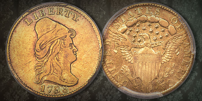 Rare US Gold Coins: "Holy Grail" BD-1 Variety 1796 Quarter Eagle