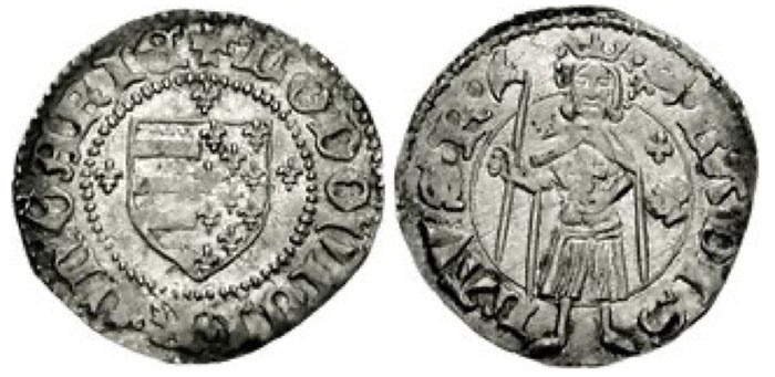 HUNGARY. Ludwig I. 1342-1382. AR Denar