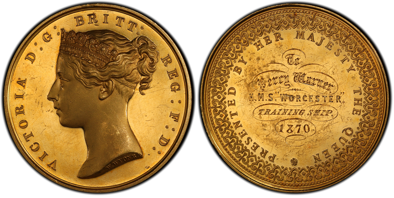 GREAT BRITAIN. Victoria. (Queen, 1837-1901). (No Date) AV Medal. PCGS SP62. Images courtesy Atlas Numismatics