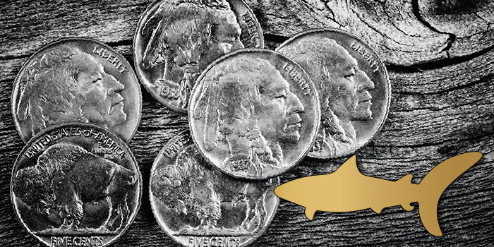 Old US Coin Estate Lot Buffalo Nickel War Nickel Roosevelt Dime 3 Coin Set 