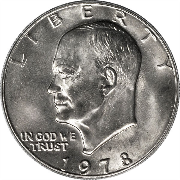 1978-D Eisenhower Dollar Obverse