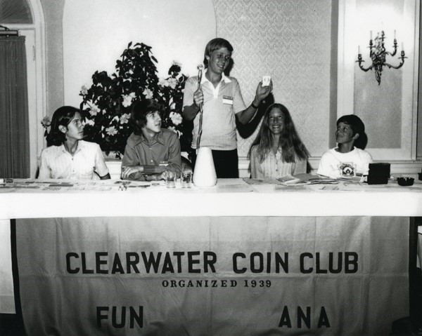 Jeff Garrett at Clearwater Coin Club, circa 1970s